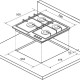 Газовая варочная панель Kuppersberg FV6TGRZ W Silver