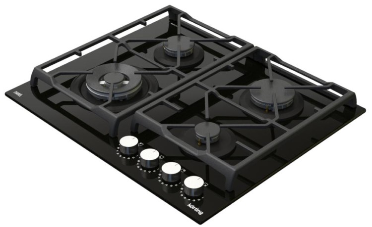 Газовая стеклянная варочная панель Korting HGG 6987 CTN FLC