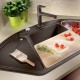 Мойка Blanco DELTA II SILGRANIT клапан-автомат InFino® антрацит