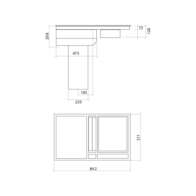 Варочная панель FALMEC Design+ MODULA/M2 (84 х 51)