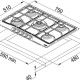 Независимая варочная панель Franke FHCL 755 4G TC GF C